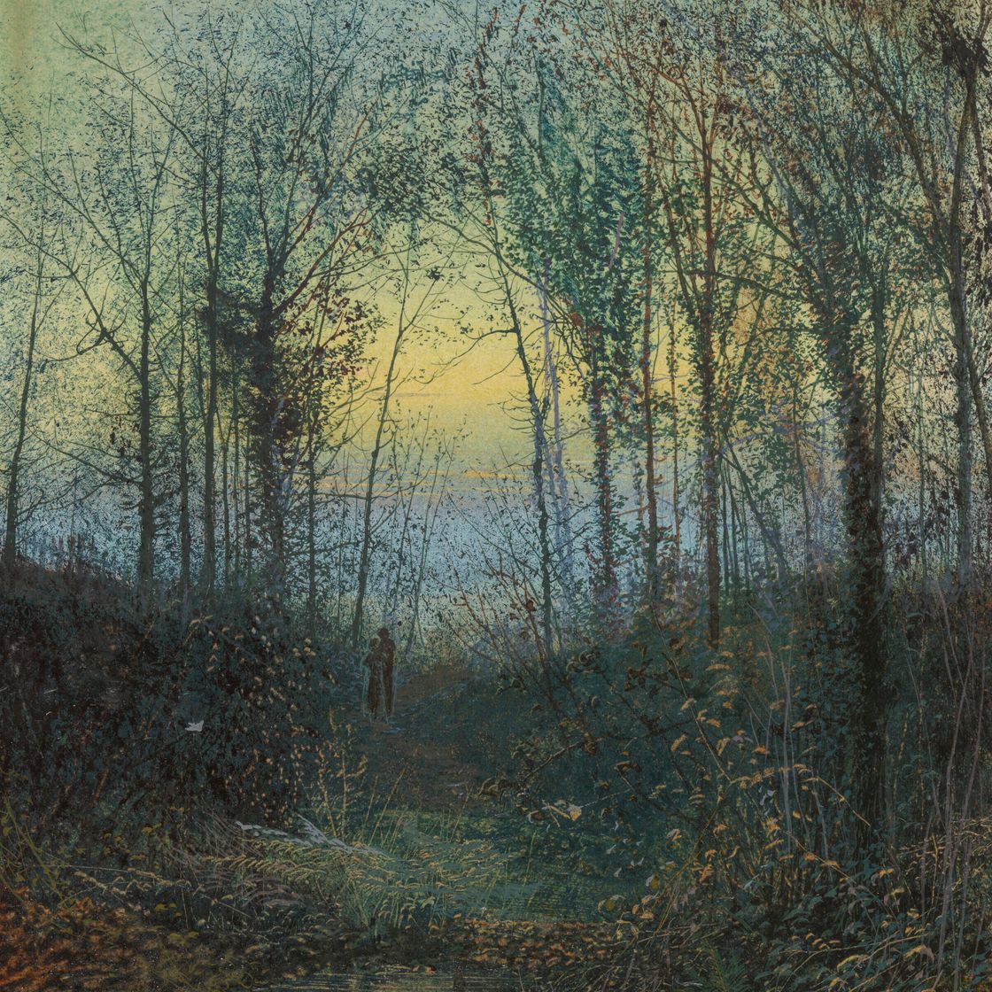 John Atkinson Grimshaw — Влюбленные в лесу