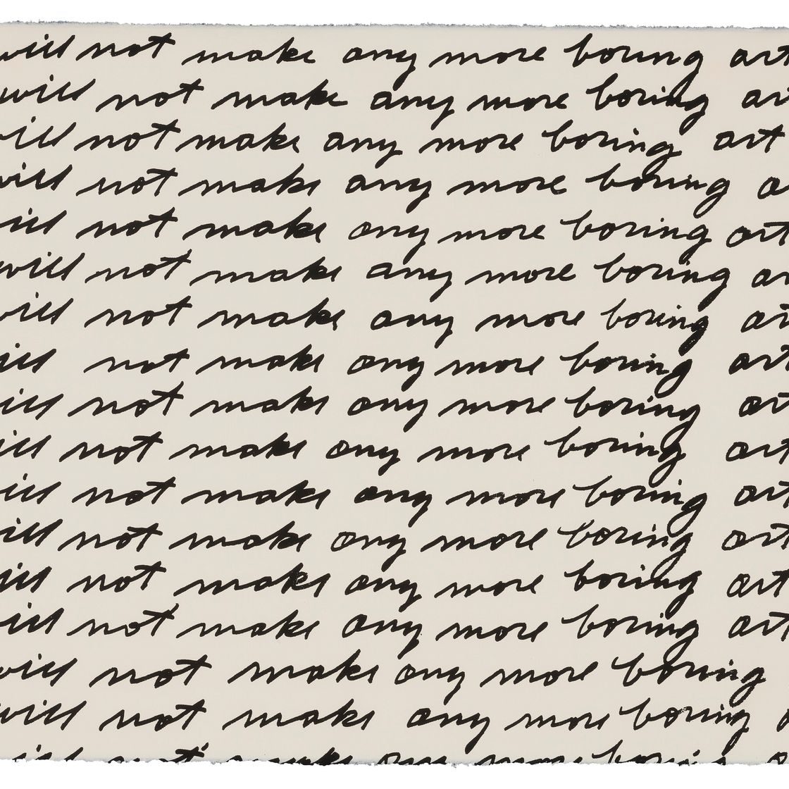 John Baldessari — Я Больше Не Буду Создавать Скучных Рисунков, изображение 1