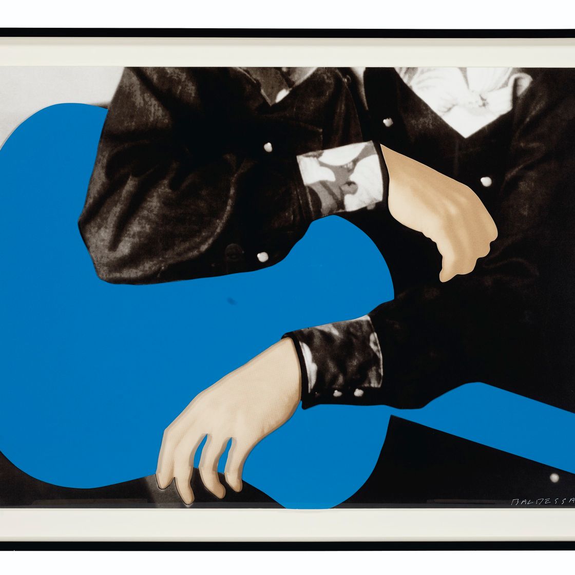 John Baldessari — Человек с гитарой (синий)