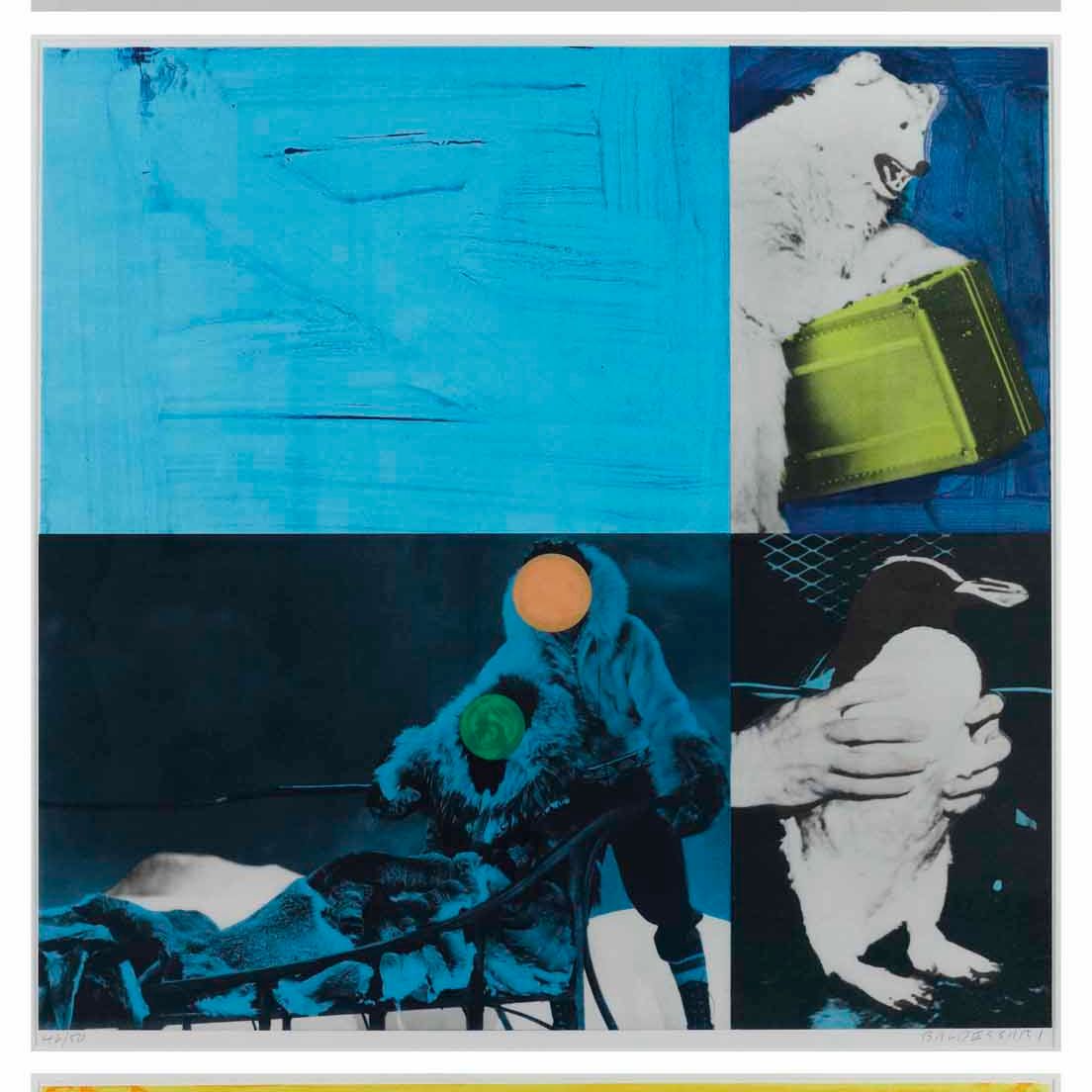 John Baldessari — (i) Клише: Североамериканский индеец (красный) (ii) Клише: эскимос (синий) (iii) Клише: Японец (желтый), изображение 1