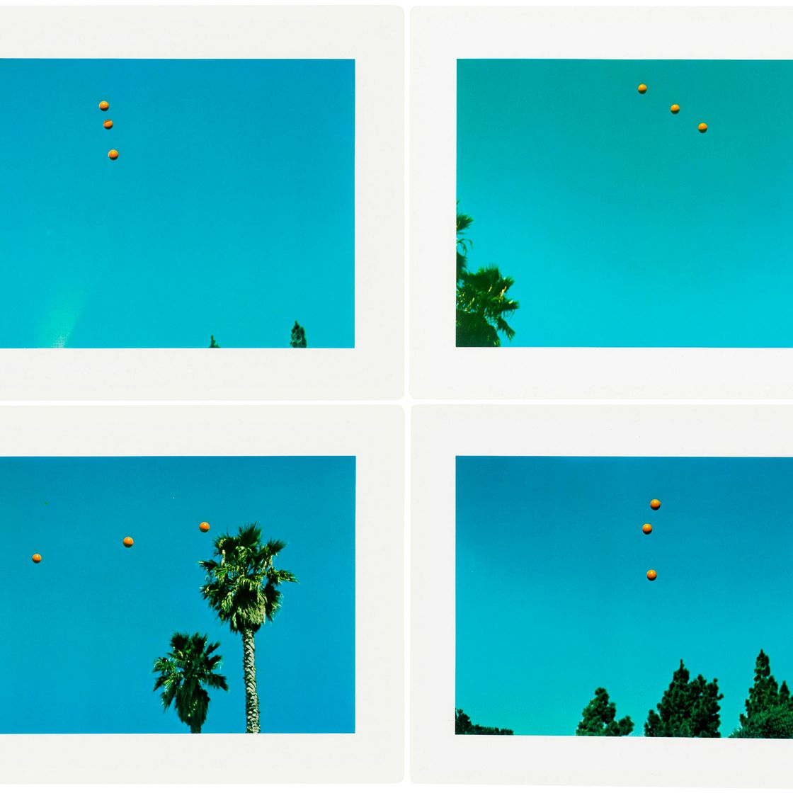 John Baldessari — Подбрасывание трех мячей в воздух, чтобы получить прямую линию (лучшая из тридцати шести попыток)