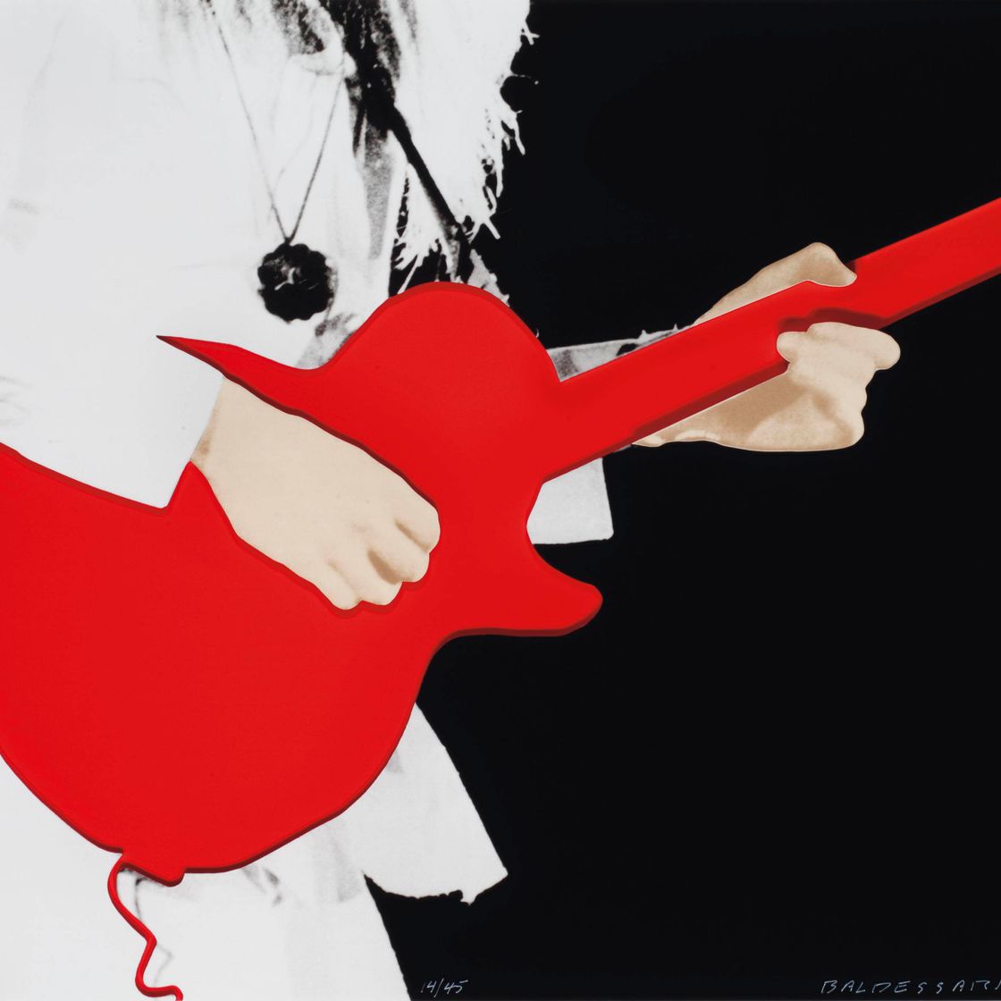 John Baldessari — Человек с гитарой (красный) (C.-H. 150; Gemini 2028)