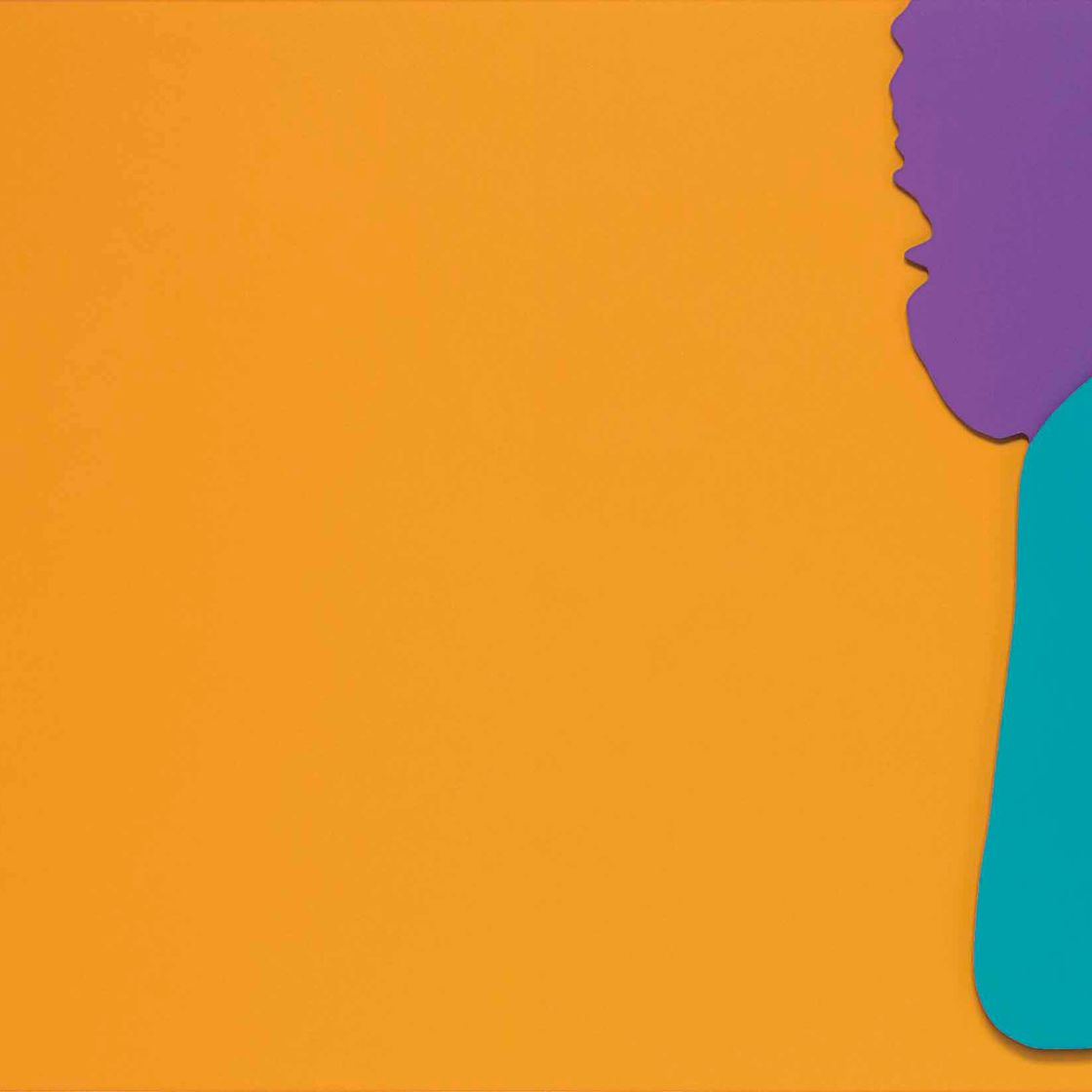 John Baldessari — Носы, уши и т.д.: Лицо с носом и (зеленым) ухом