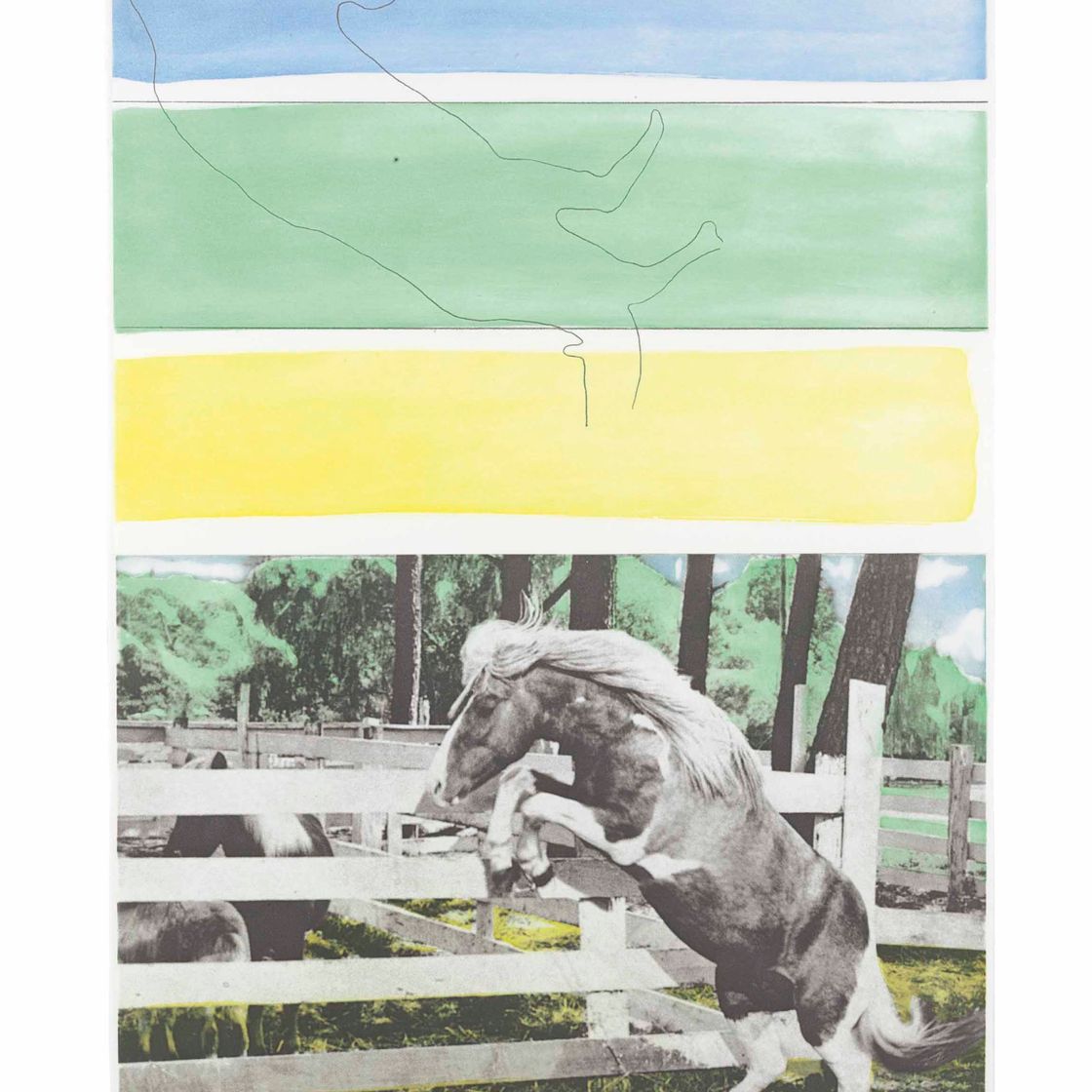 John Baldessari — Три цвета (с восходящей лошадью), из погреба Гегеля
