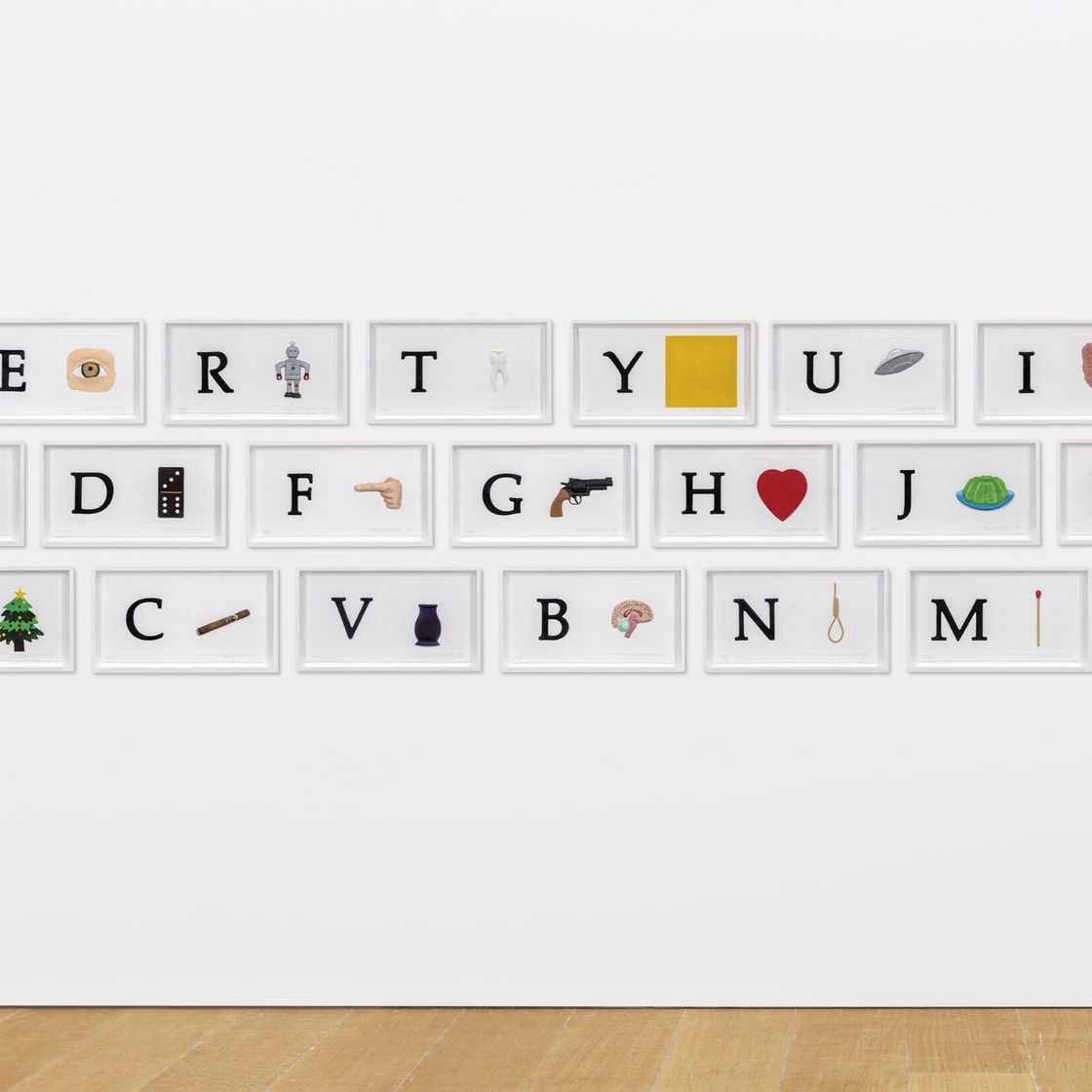 John Baldessari — Алфавитный указатель (Низкий рельеф): A/Ant и Т.д. (Клавиатура)