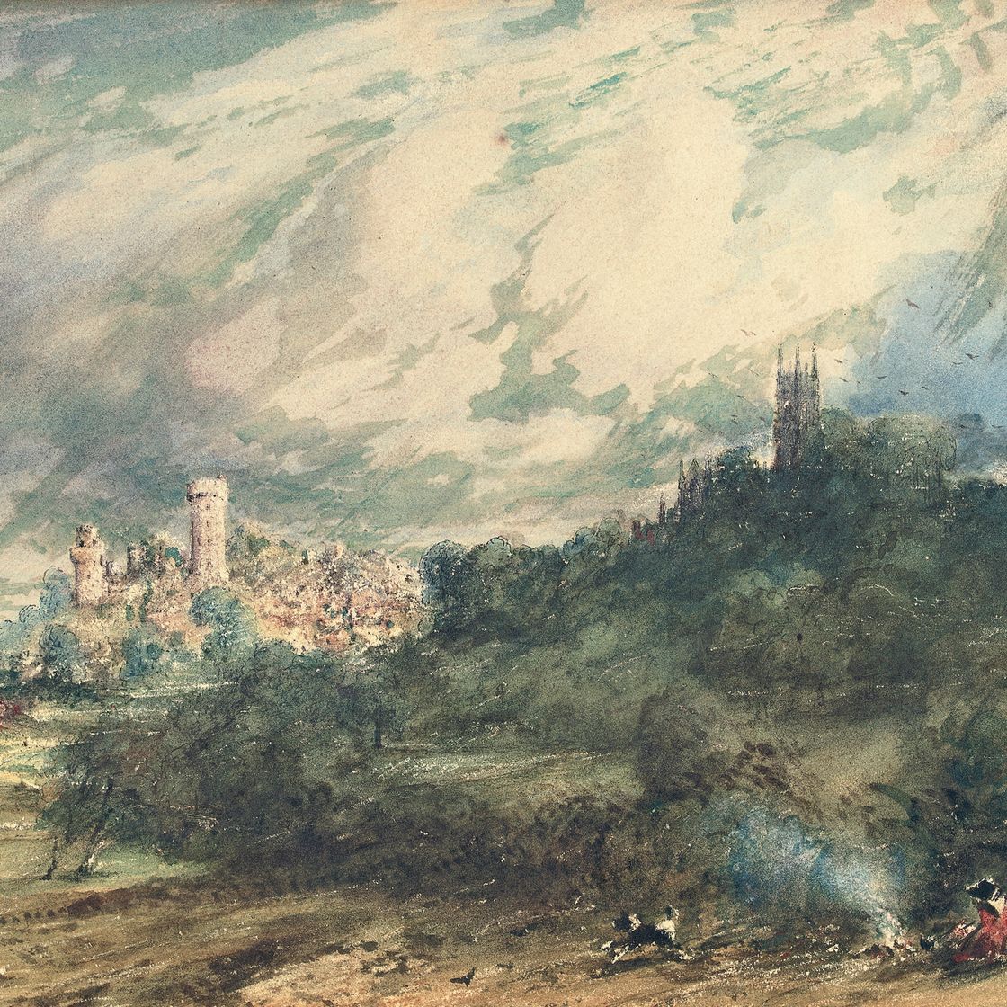 John Constable — Уорикский замок с Кенилворт-роуд, графство Уорикшир