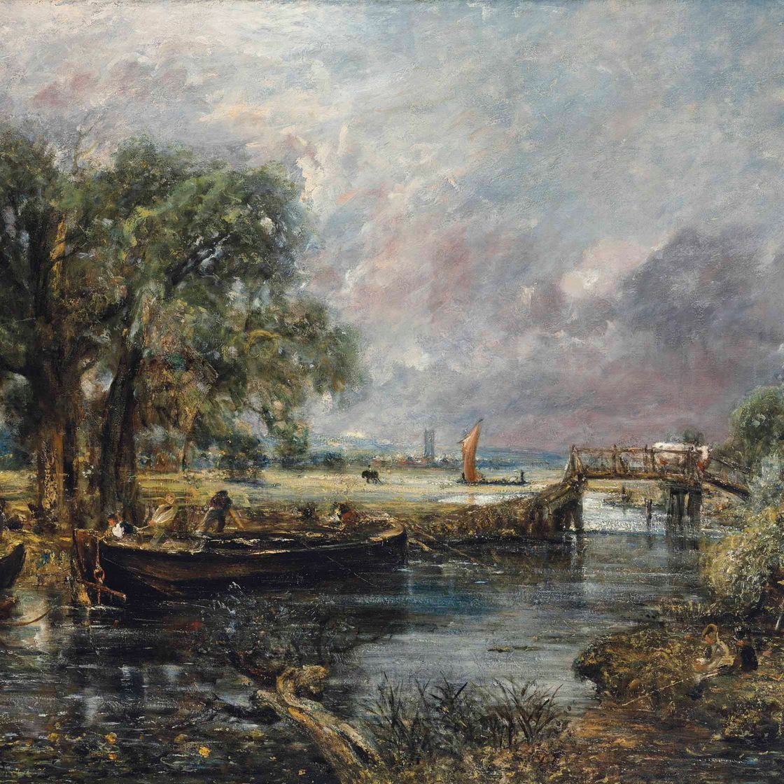 John Constable — Вид на улицу близ Дедхэма, эскиз в натуральную величину