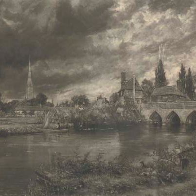 John Constable — Солсбери с Эйвона, Харнемский мост