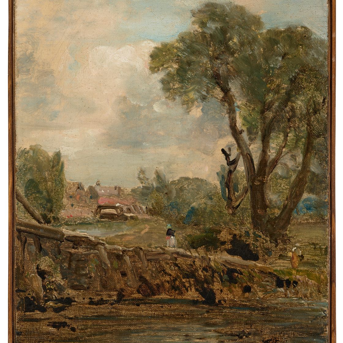 John Constable — Мельница во Флэтфорде с буксирной дорожки, изображение 2