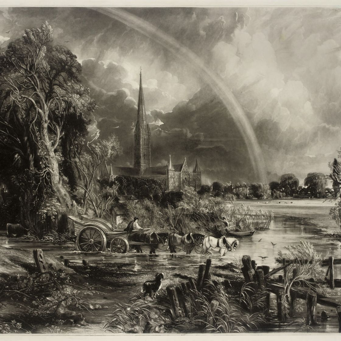John Constable — Радуга, кафедральный собор Солсбери