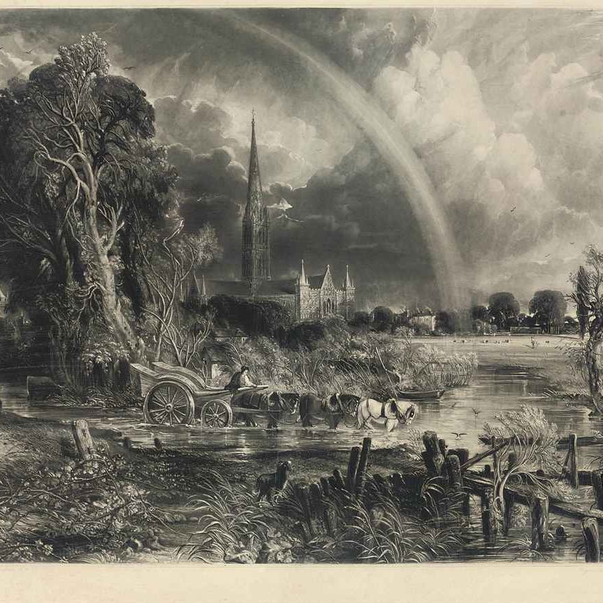John Constable — Радуга, кафедральный собор Солсбери