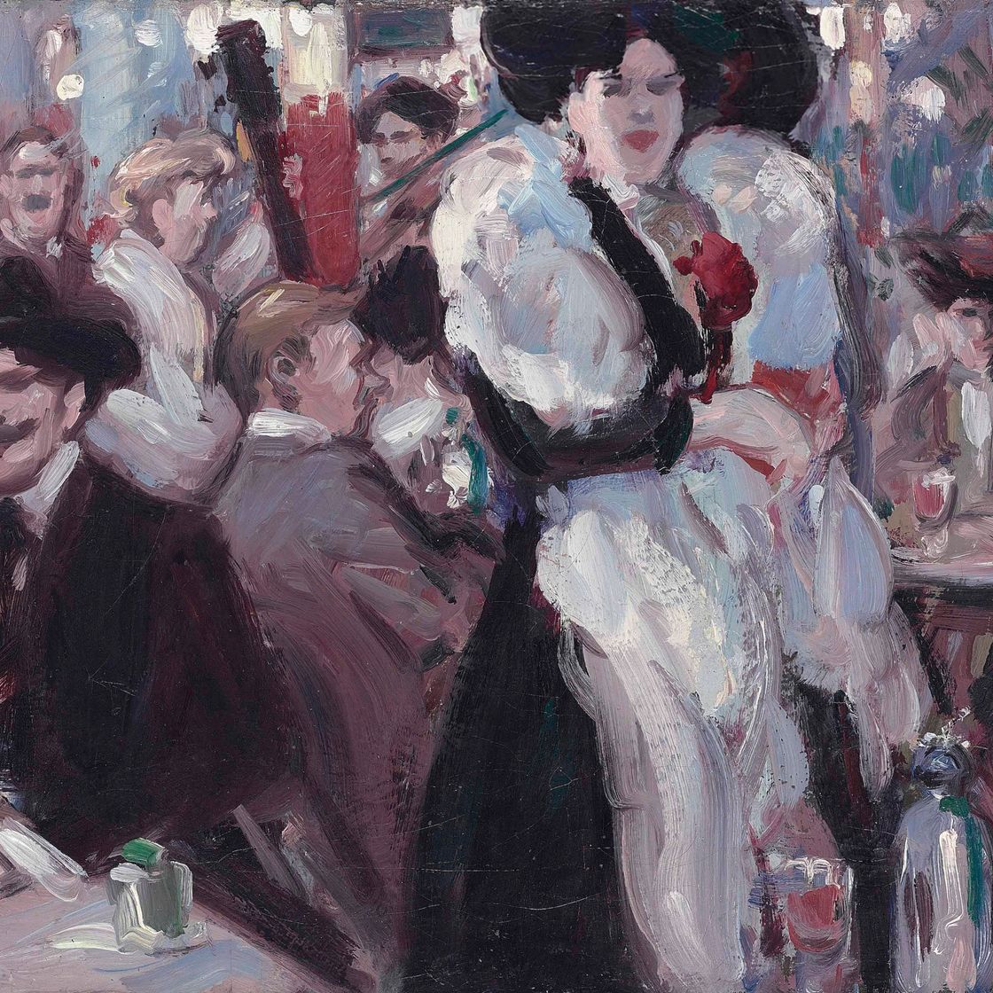John Duncan Fergusson — Кафе д'Аркур