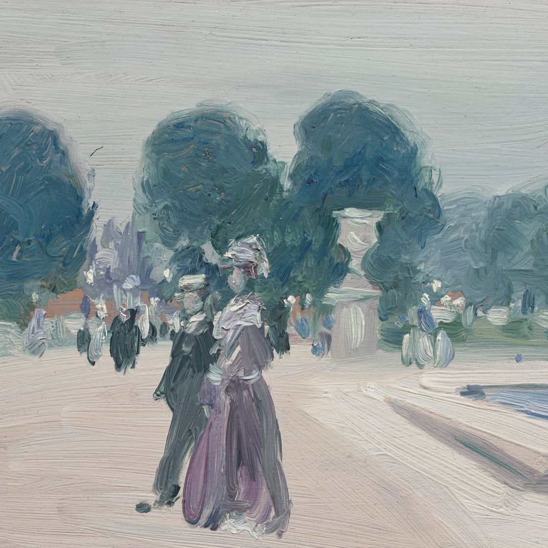 John Duncan Fergusson — Люксембургский сад, Вечер, изображение 1