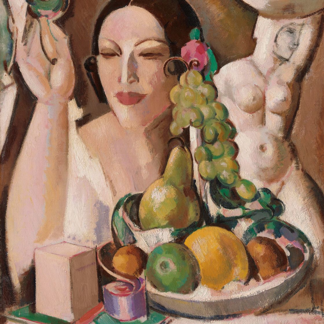 John Duncan Fergusson — Розовая шкатулка; портрет Маргарет Моррис