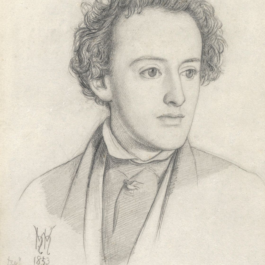 John Everett Millais — Портрет головы сэра Джона Эверетта Милле (1829-1896)
