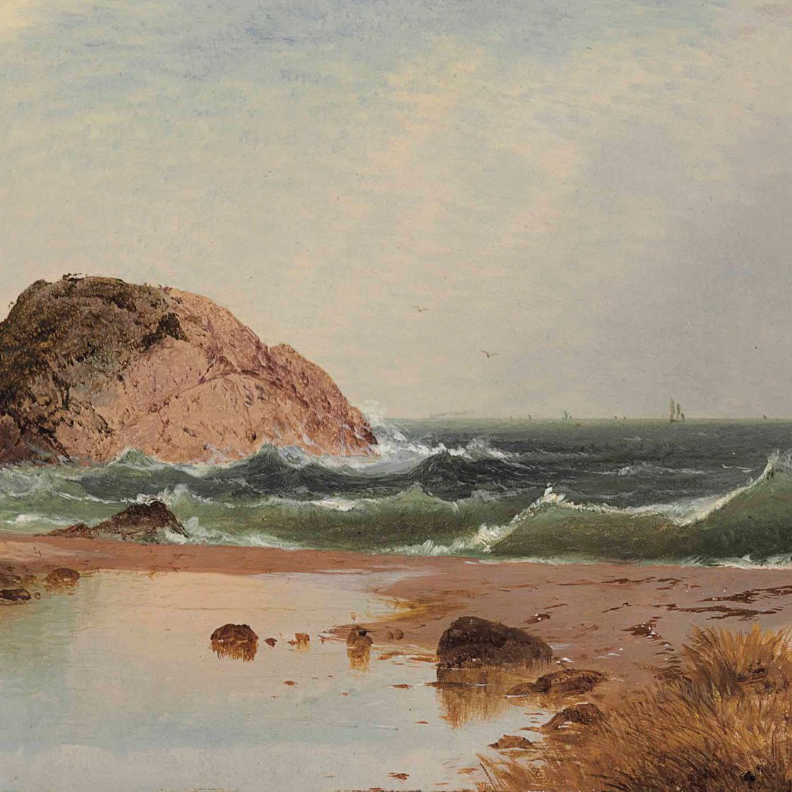 John Frederick Kensett — Пляжная сцена в Игл-Рок, Манчестер-у-моря