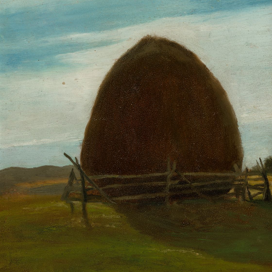 John La Farge — Вторая половина дня: Бело-голубое небо, Стог сена., изображение 1