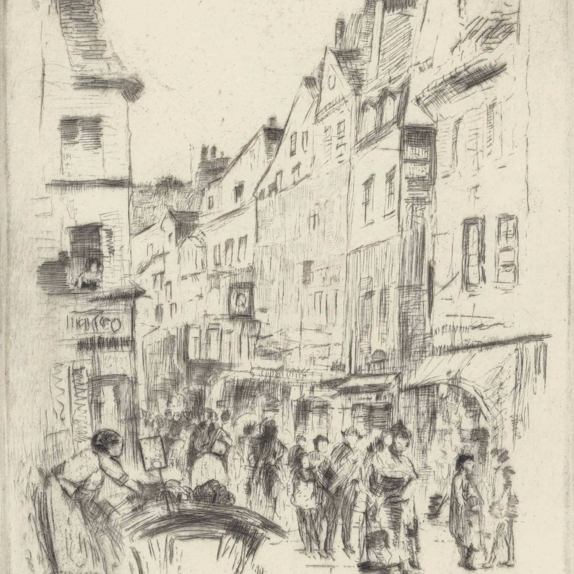 John Marin — Улица Муфтар, Париж