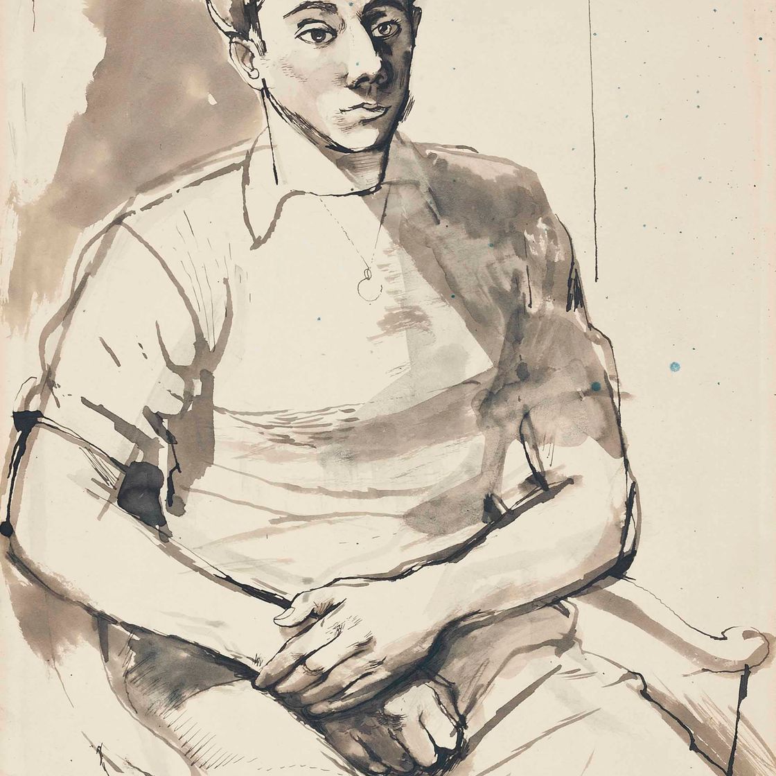 John Minton — Сидящий мужчина