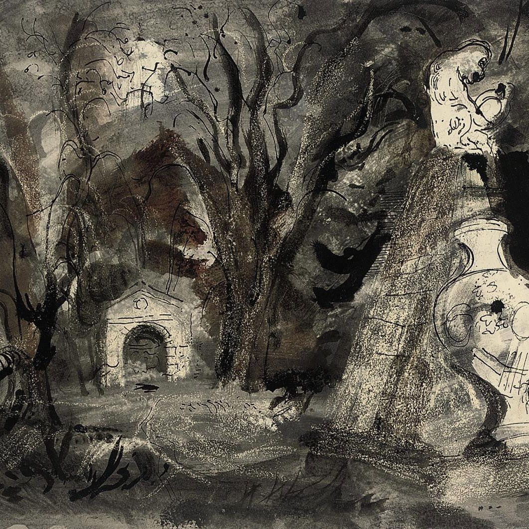John Piper — Статуя в парке, Стоу