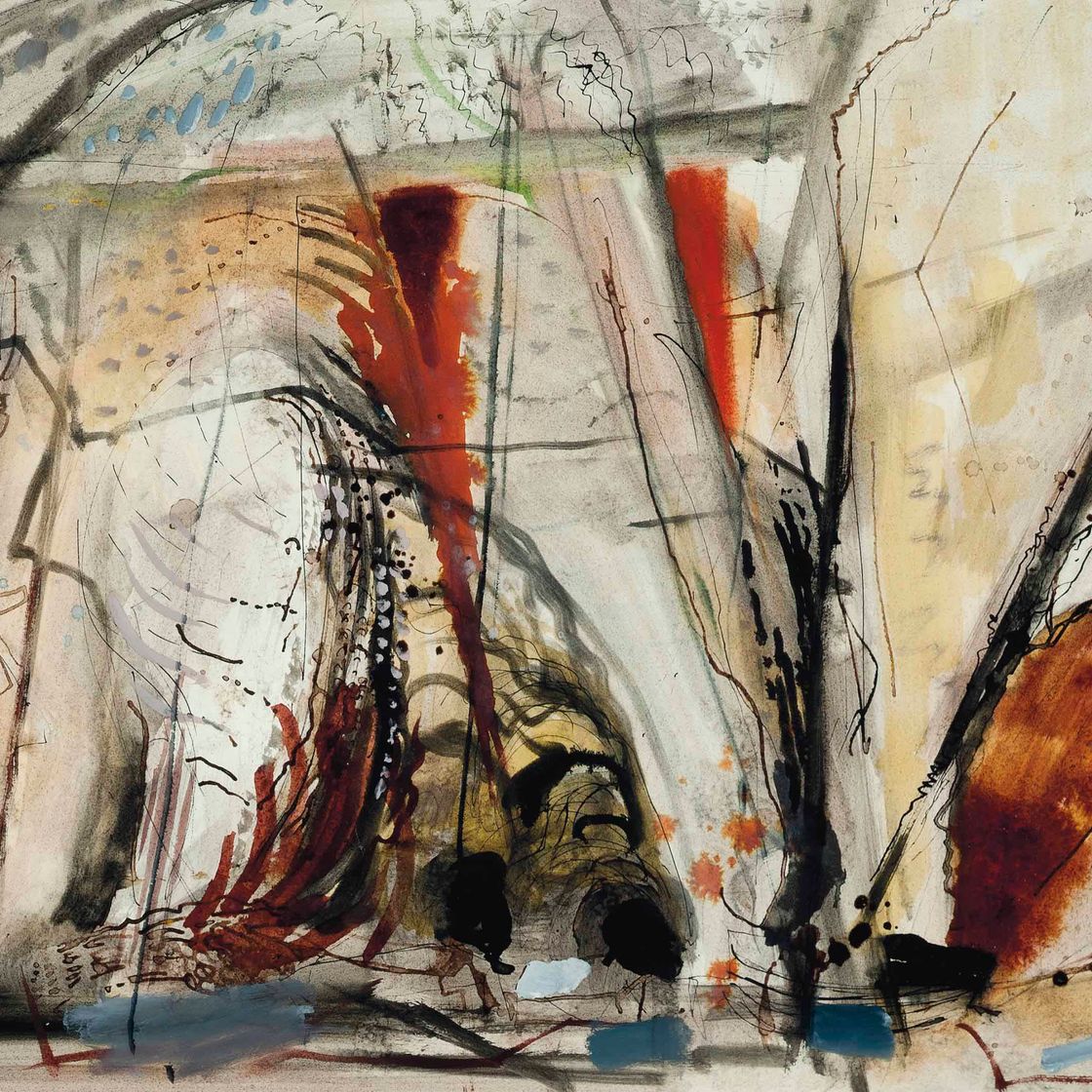John Piper — Пещеры, бухта Буллслаутер, Композиция I