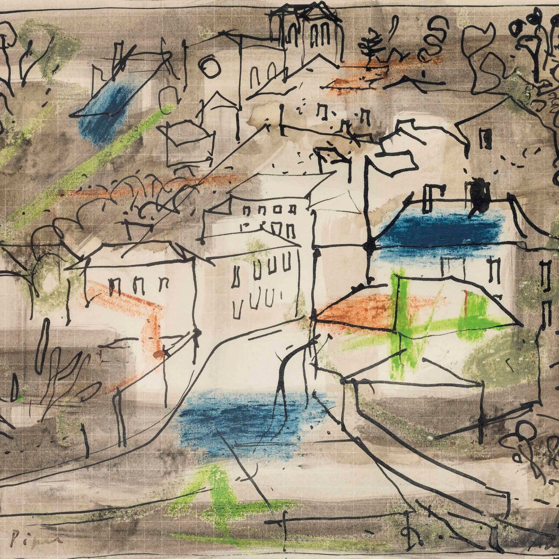 John Piper — Деревня, Шаранта