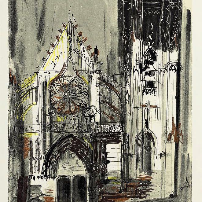 John Piper — Кламси, Бургундия (Levinson 375)