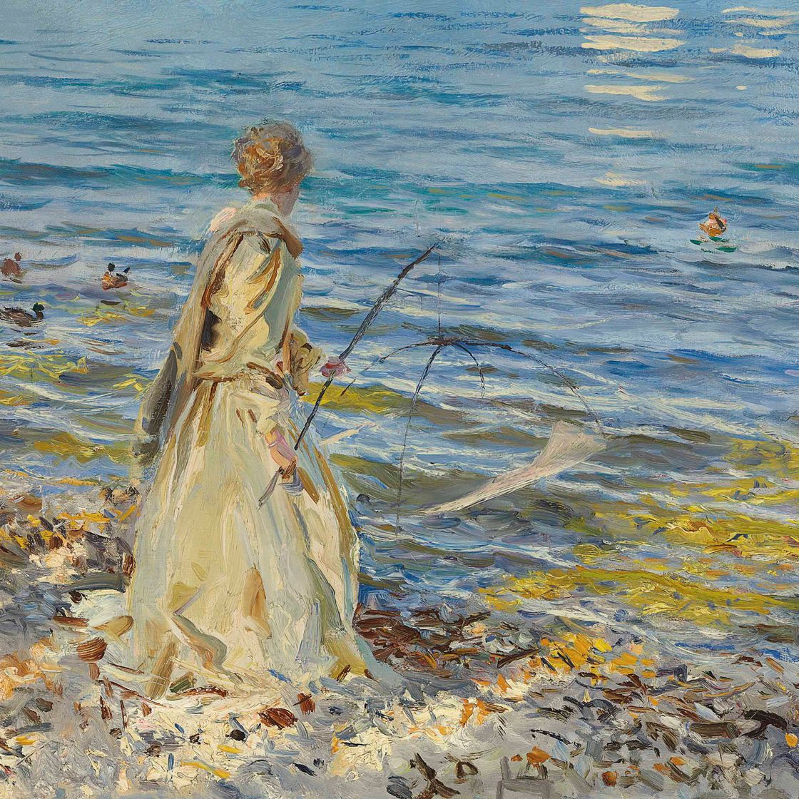 John Singer Sargent — Девушка ловит рыбу