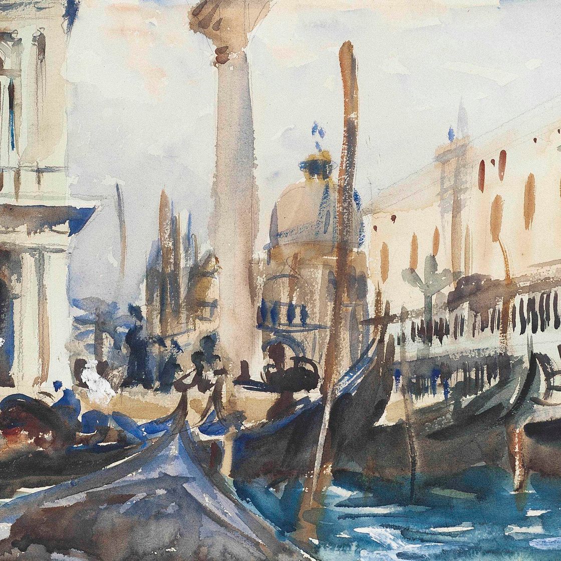 John Singer Sargent — Пьяцетта с гондолами