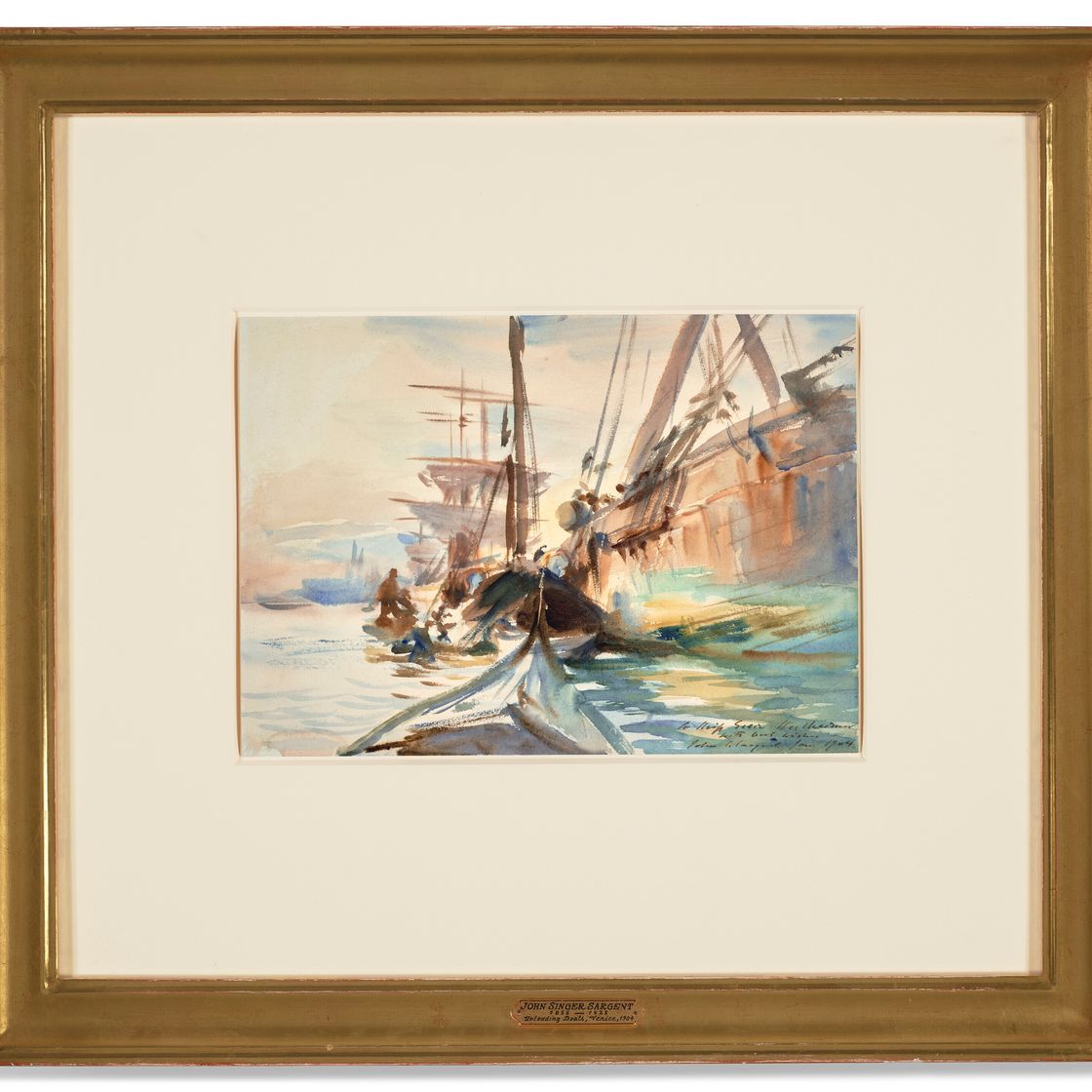 John Singer Sargent — Разгрузка лодок, изображение 2