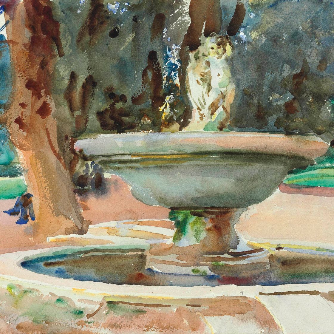 John Singer Sargent — Фонтана деи Пупацци, Вилла Боргезе, Рим