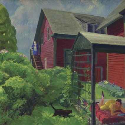 John Sloan — Салли и Пол, красные и зеленые