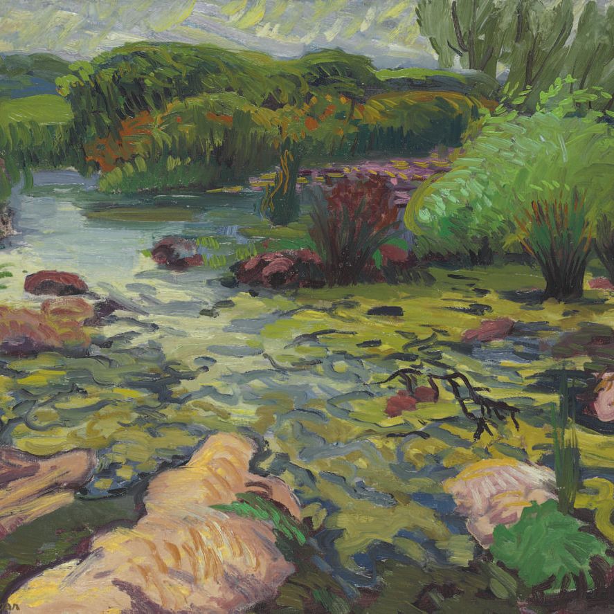 John Sloan — Лягушачий пруд, Глостер
