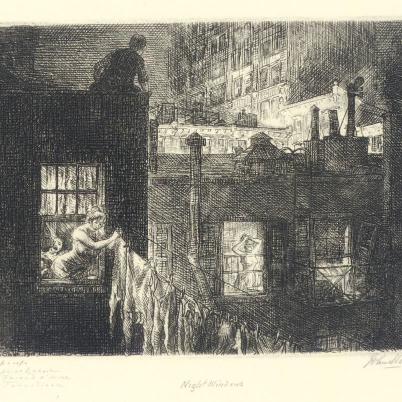 John Sloan — Ночные окна (M. 152)