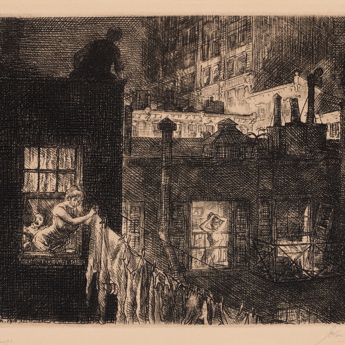 John Sloan — Ночные окна