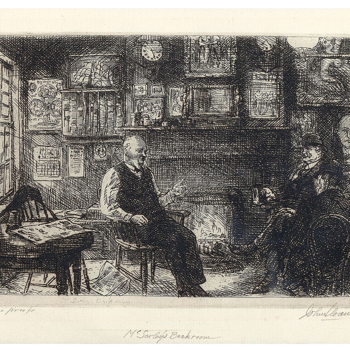 John Sloan — Задняя комната Максорли