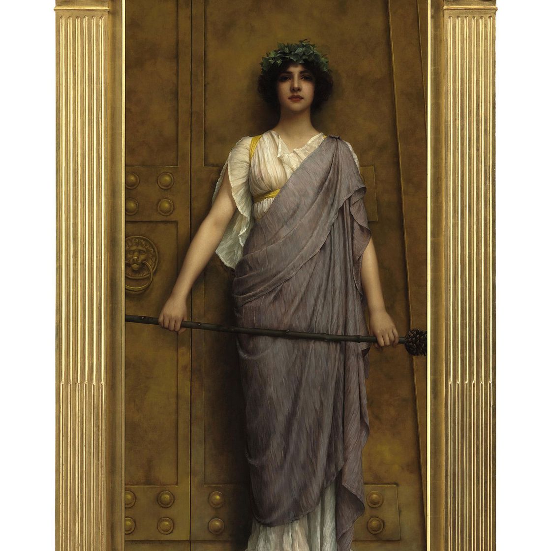 John William Godward — У ворот храма