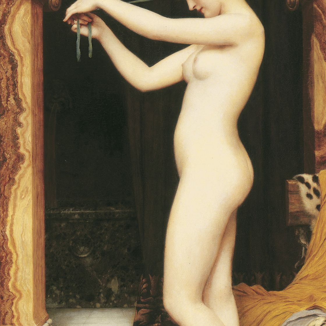 John William Godward — Венера завязывает свои волосы