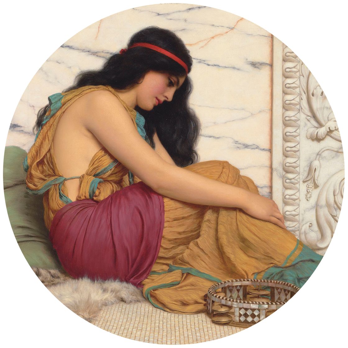John William Godward — Усталая танцовщица