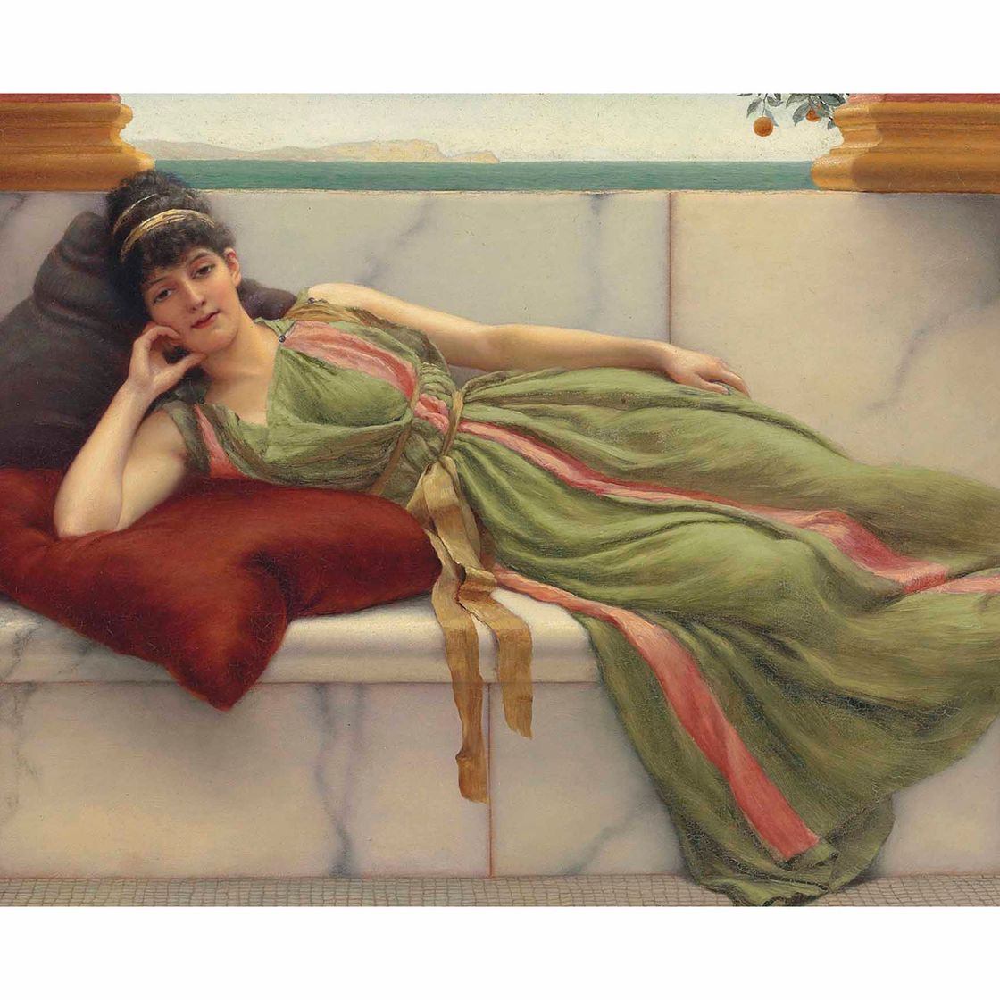 John William Godward — Сиеста