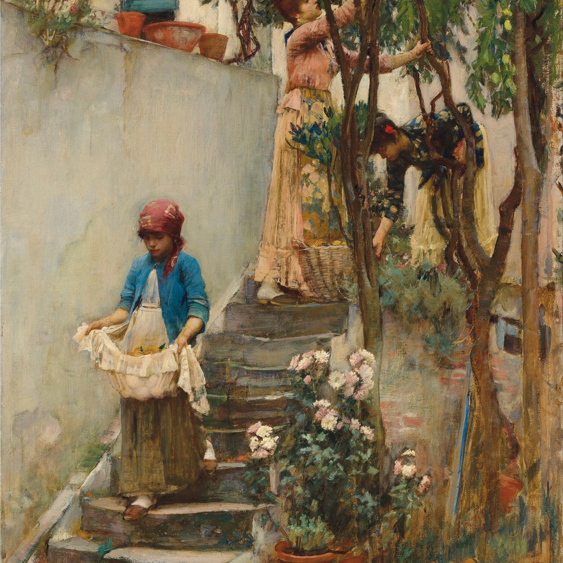 John William Waterhouse — Апельсиновый сад