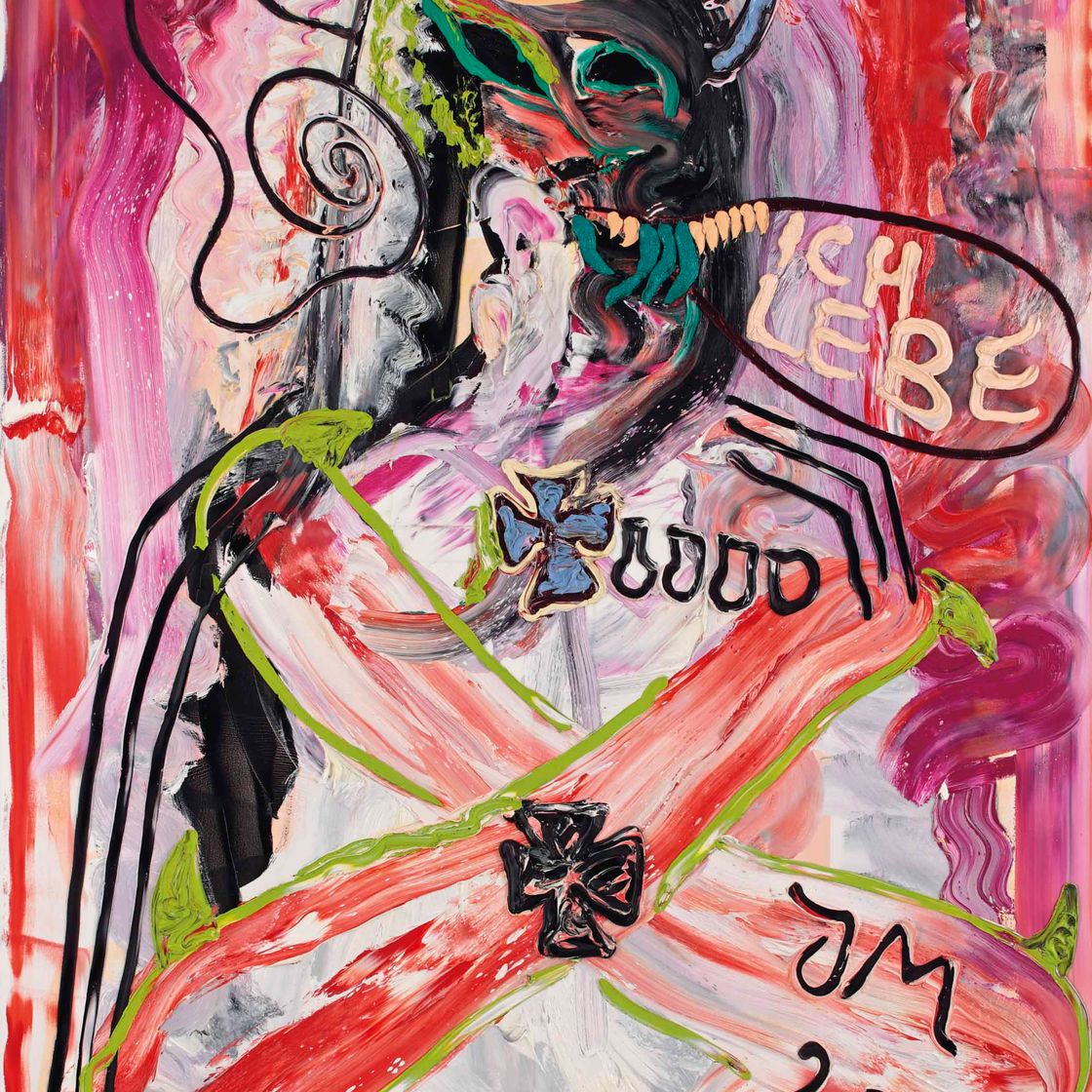 Jonathan Meese — "Школьник" смеется на Спортивной площадке и за ее пределами (Дьявол "Школьник" смеется на спортивной площадке и за ее пределами)