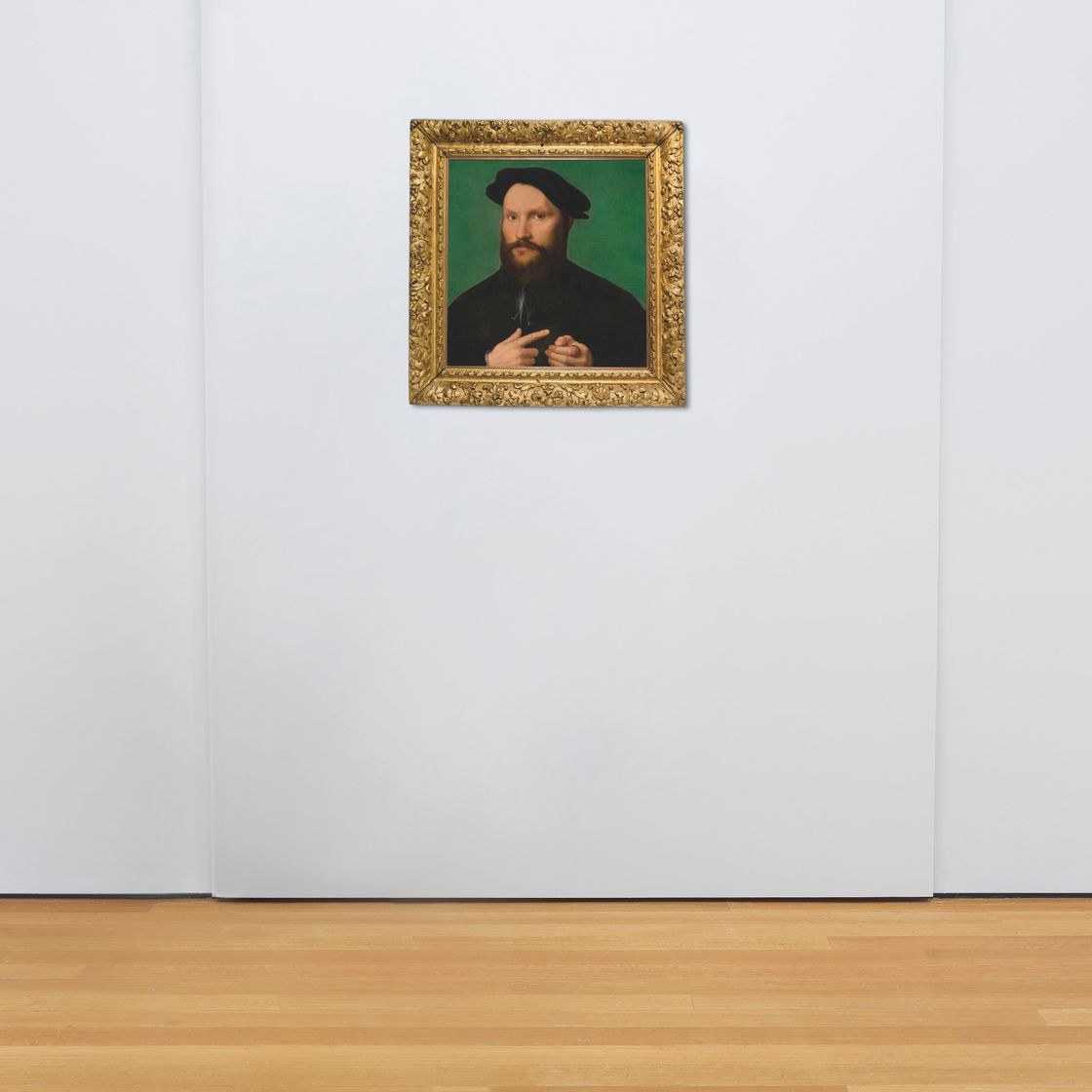 Joos Van Cleve — Портрет бородатого мужчины во весь рост, изображение 5