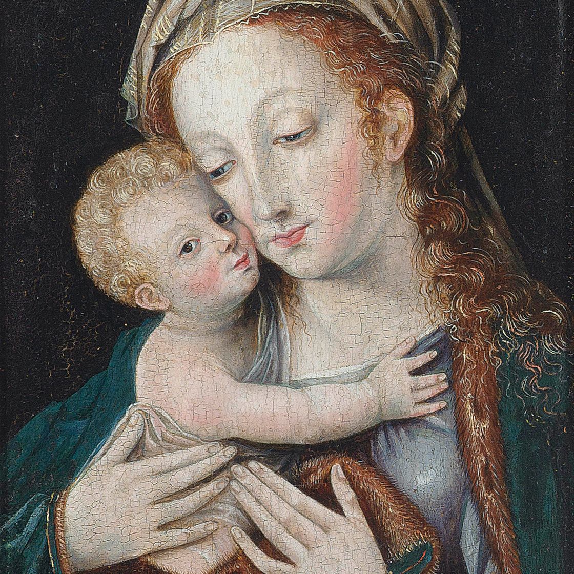 Joos Van Cleve — Дева Мария с младенцем