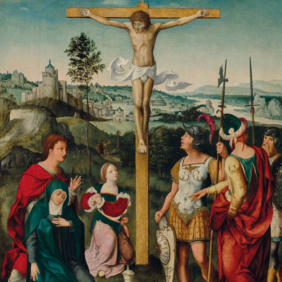 Joos Van Cleve — Распятие на кресте, изображение 1