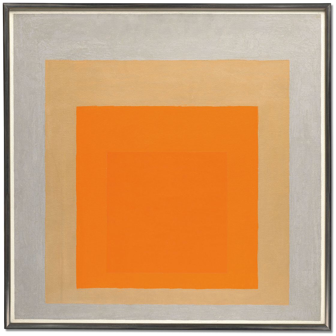 Josef Albers — Этюд в честь Площади: Мягкий цитрусовый, изображение 1