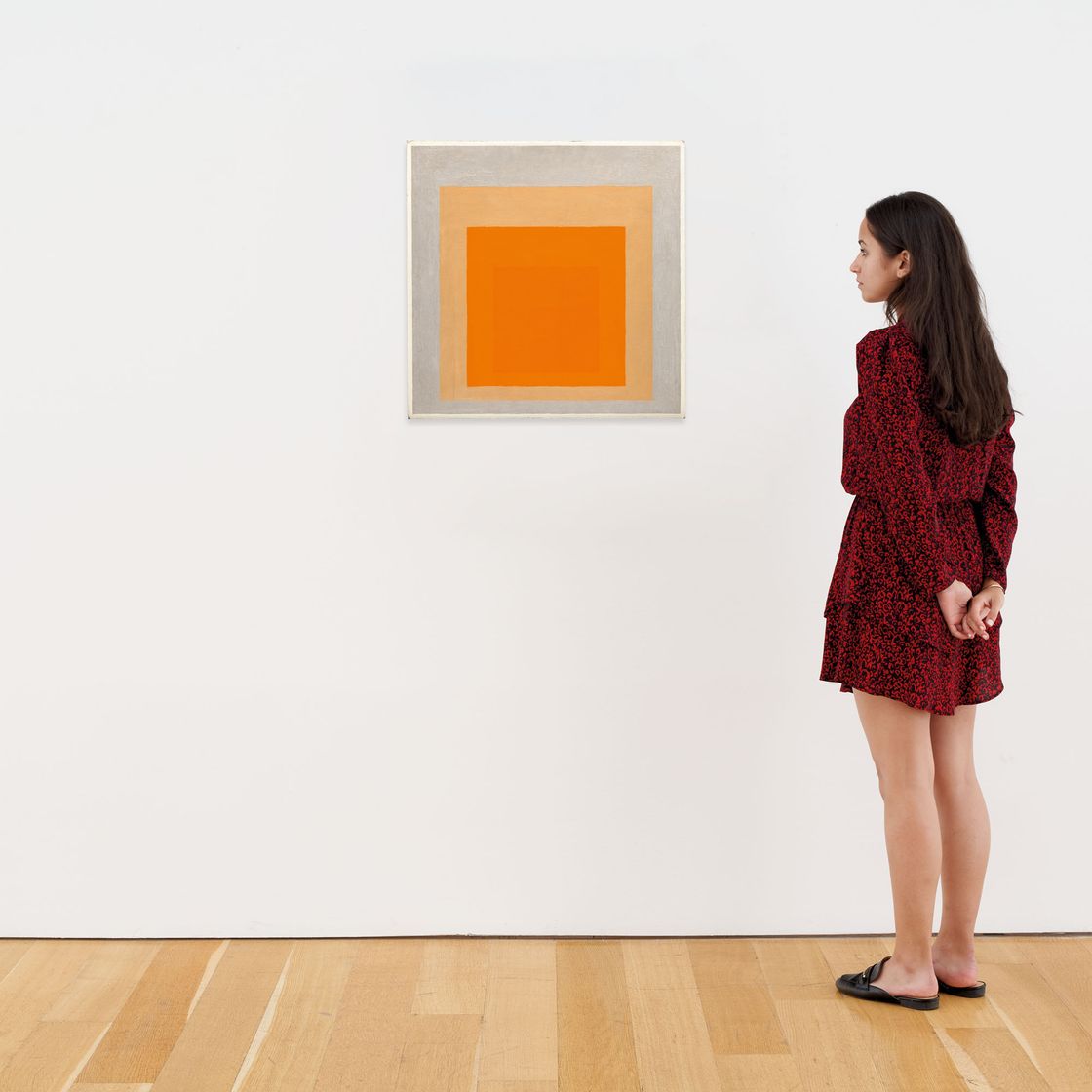 Josef Albers — Этюд в честь Площади: Мягкий цитрусовый, изображение 2