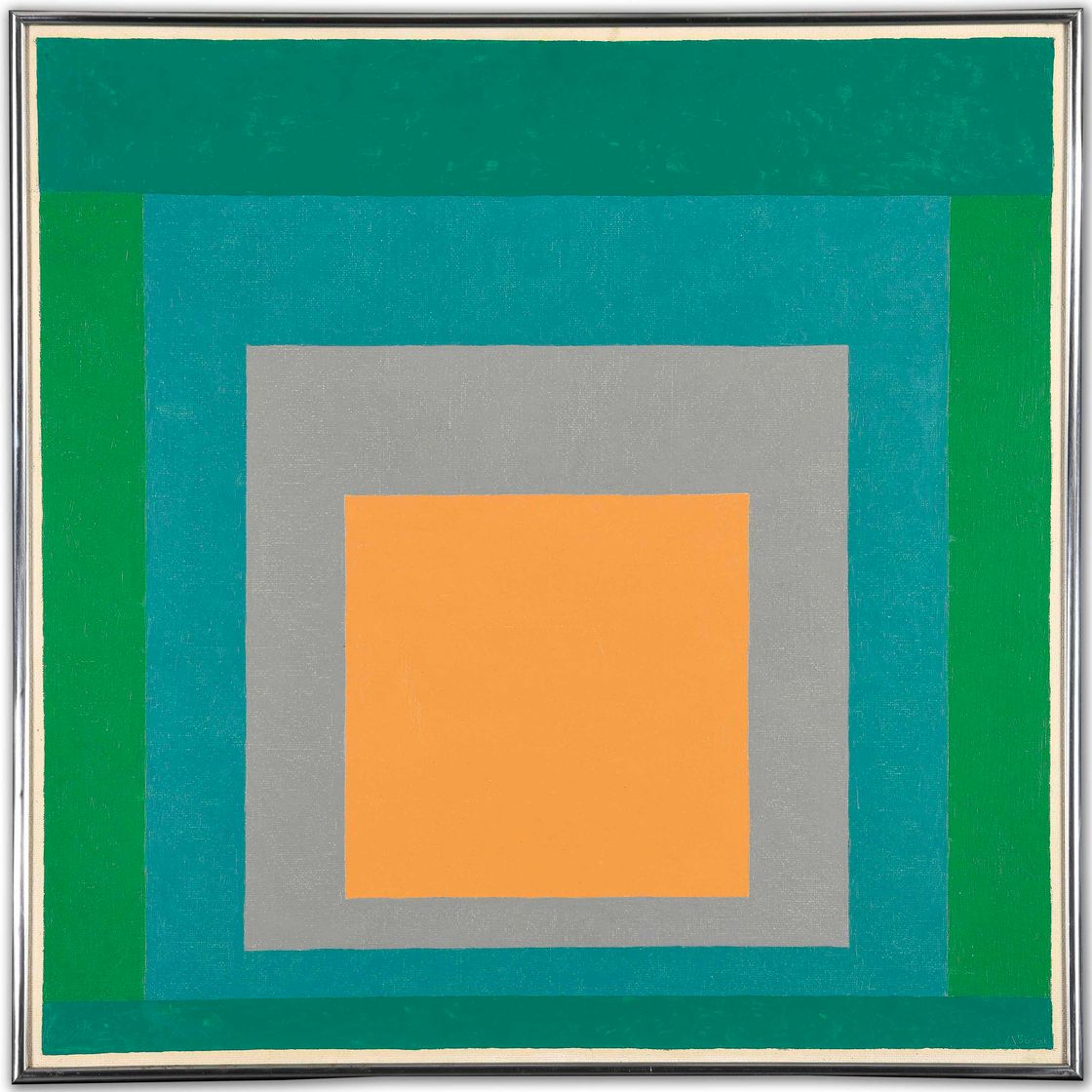 Josef Albers — Этюд в честь площади "Дружелюбное небо"