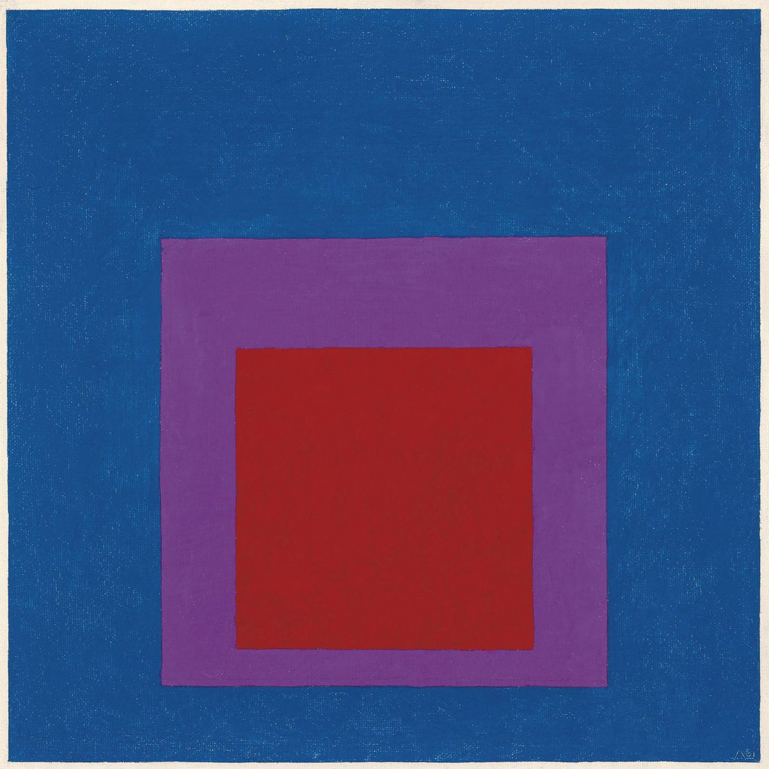 Josef Albers — Этюд в честь Площади: Лазурный