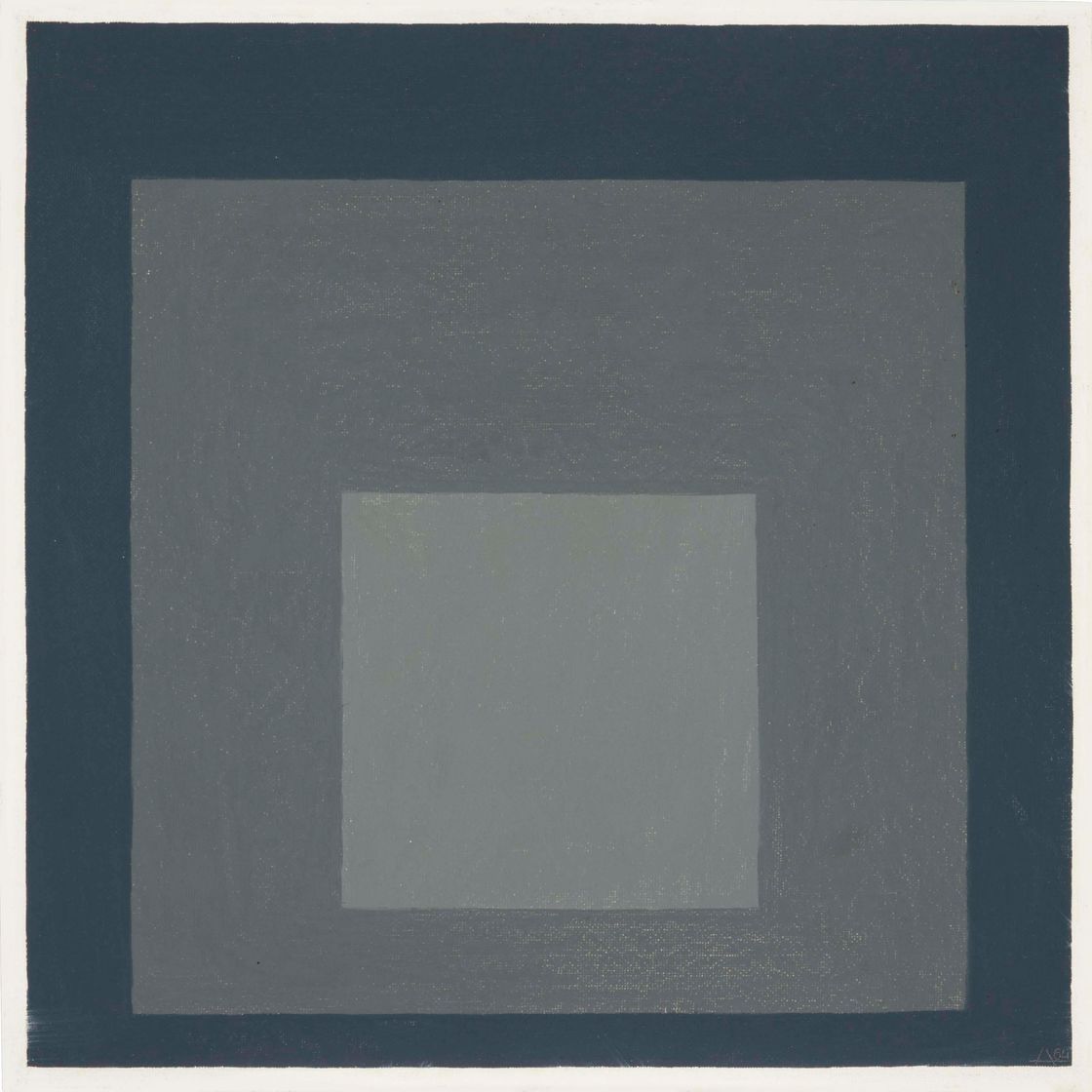 Josef Albers — Этюд, посвященный площади: "После наступления сумерек"